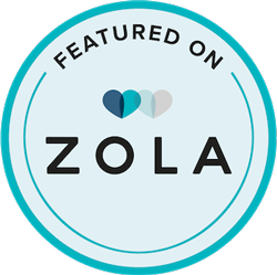 Featured on Zola badge